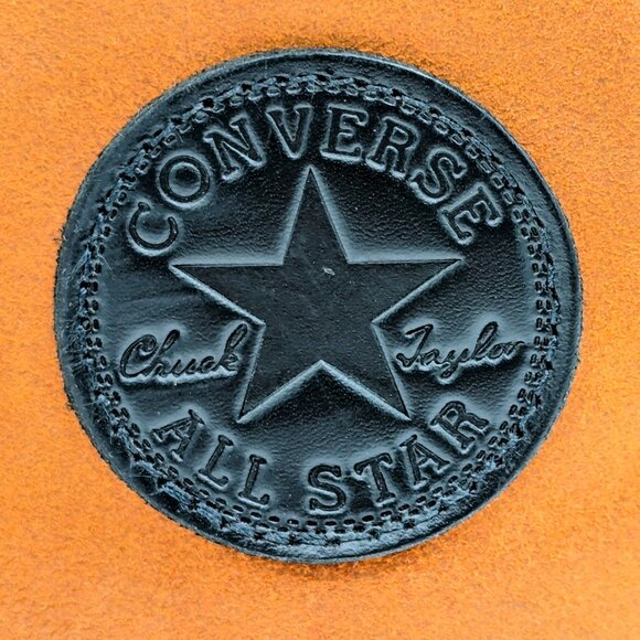 Converse Chuck Taylor All Star Cognac Brown Leather High-top Sneakers M8.5 W10.5 - Picture 13 of 16